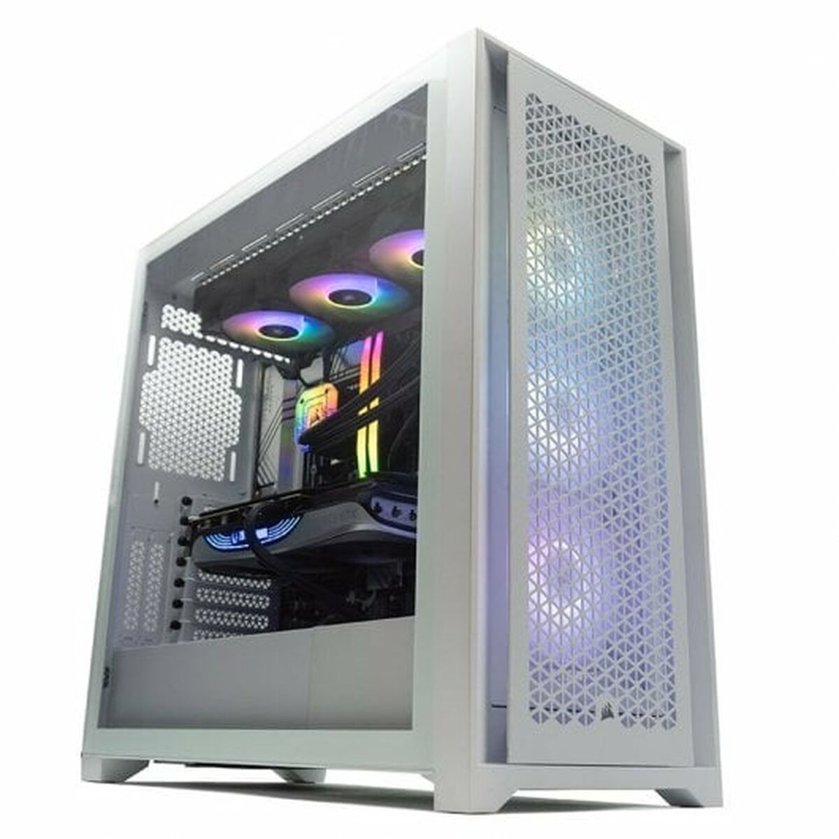 PC da Tavolo PcCom PCC-iCUE-13700KF-4070TI-WHTW Intel Core i7-13700KF 32 GB RAM 1 TB SSD Nvidia Geforce RTX 4070