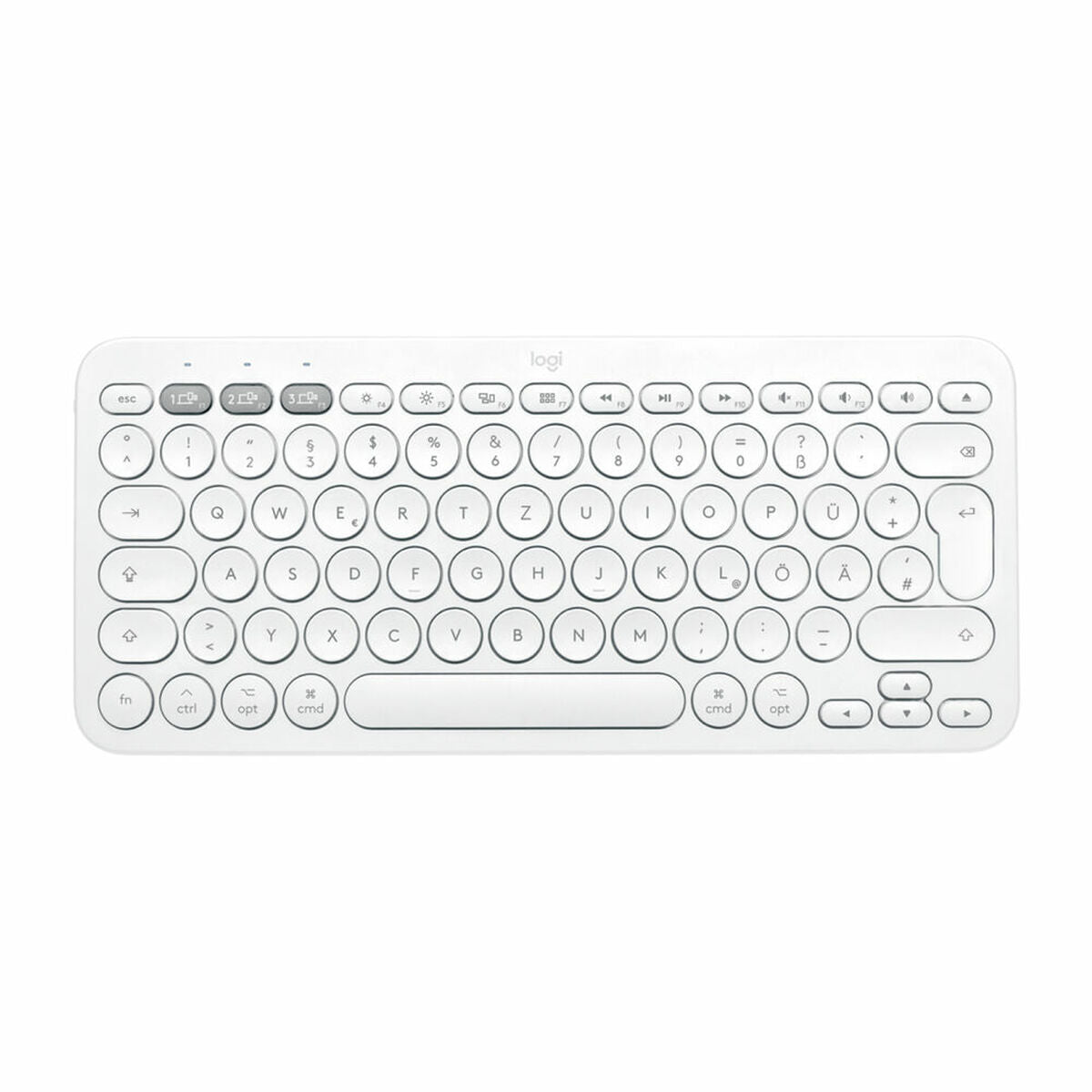 Tastiera Wireless Logitech 920-010401 Bianco Qwerty in Spagnolo