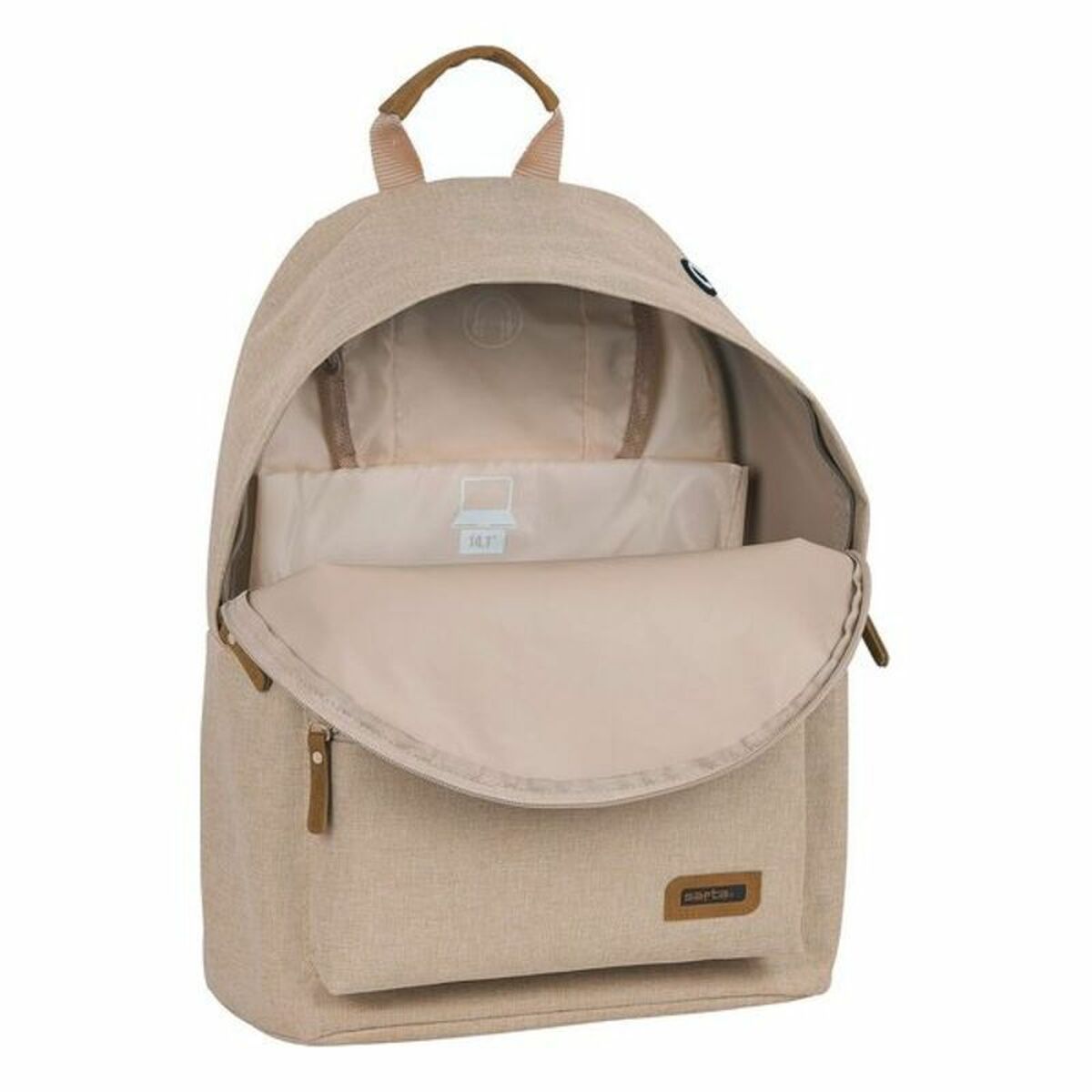 Safta M819 笔记本电脑背包 14.1 英寸米色 31 x 41 x 16 厘米