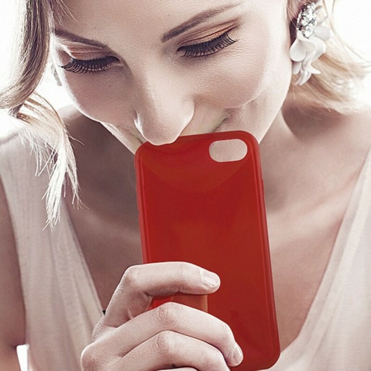 Mobile cover KSIX IPHONE 8, 7, 6, 6S 2020 Red
