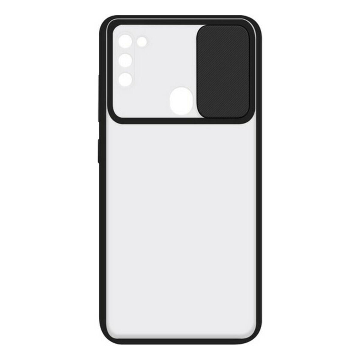 适用于三星 Galaxy A21 KSIX Duo 软凸轮保护黑色 TPU 边缘手机壳