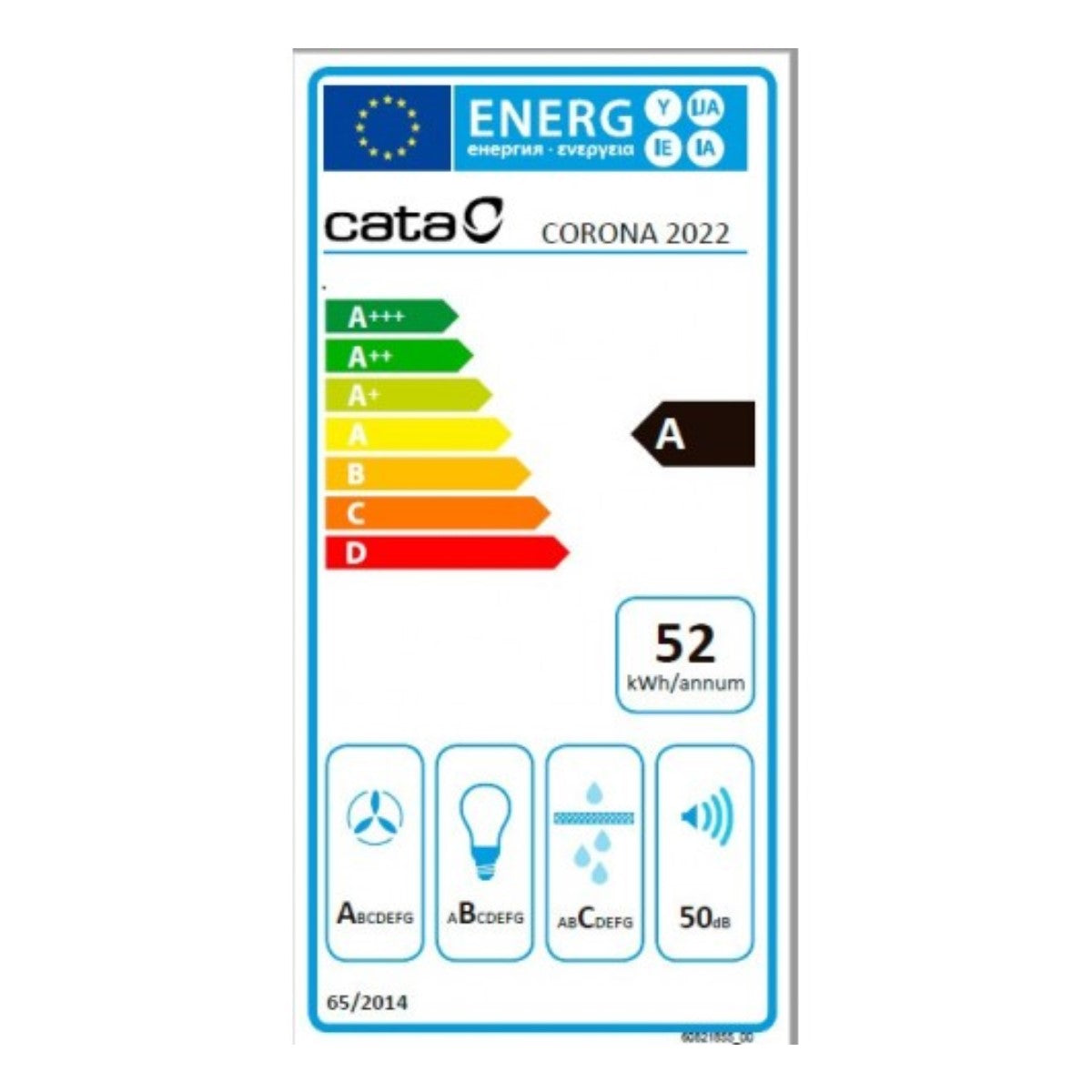 Cappa Classica Cata CORONA X90/B 415 m3/h 90 cm 280 W Argentato Bianco