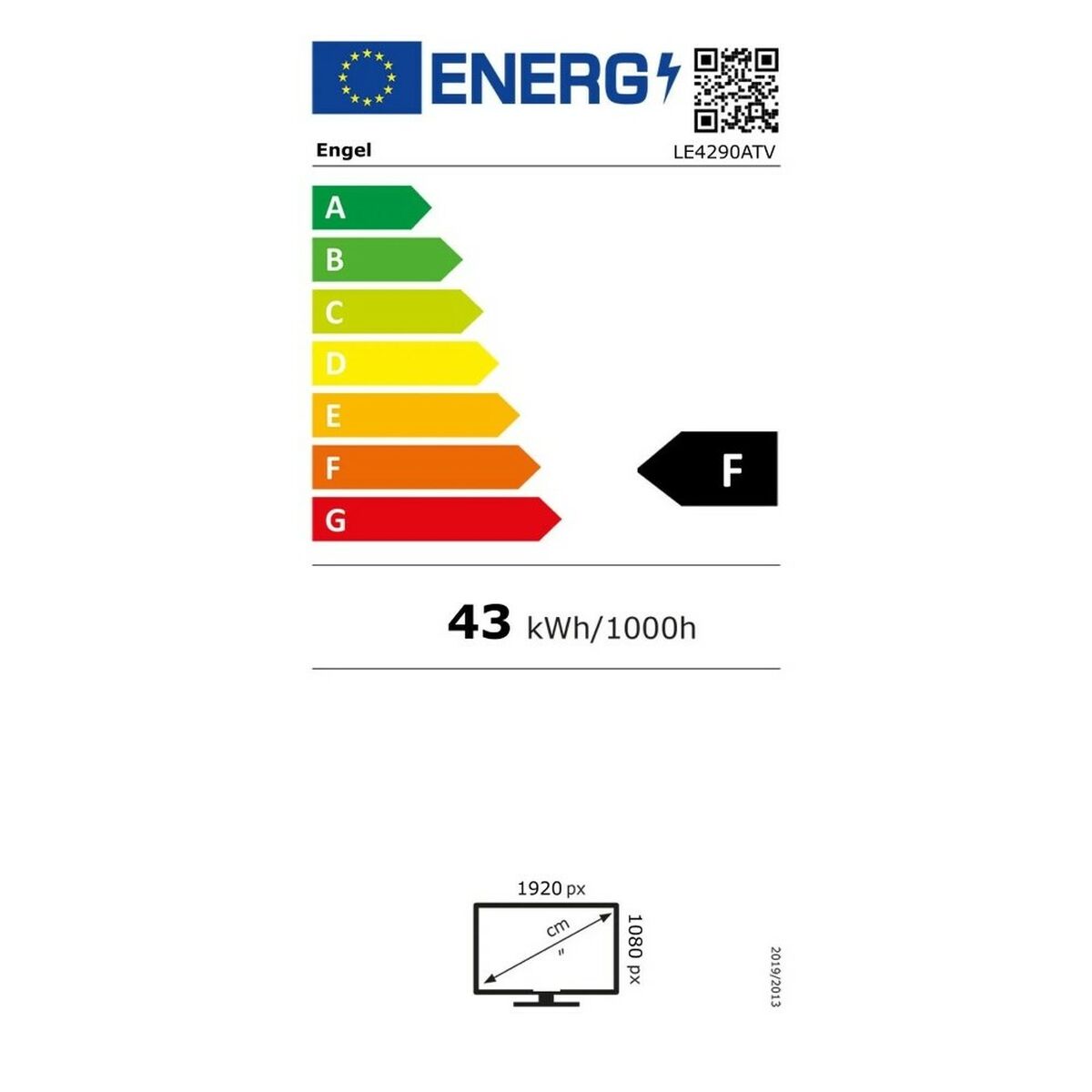 智能电视 Engel LE4290ATV 42 英寸 FHD LED WIFI 黑色