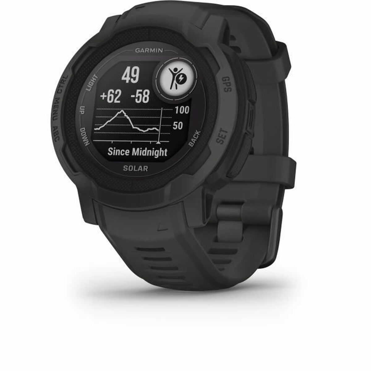 Orologi Sportivi GARMIN Instinct 2 Solar Nero Grafite 0,9"