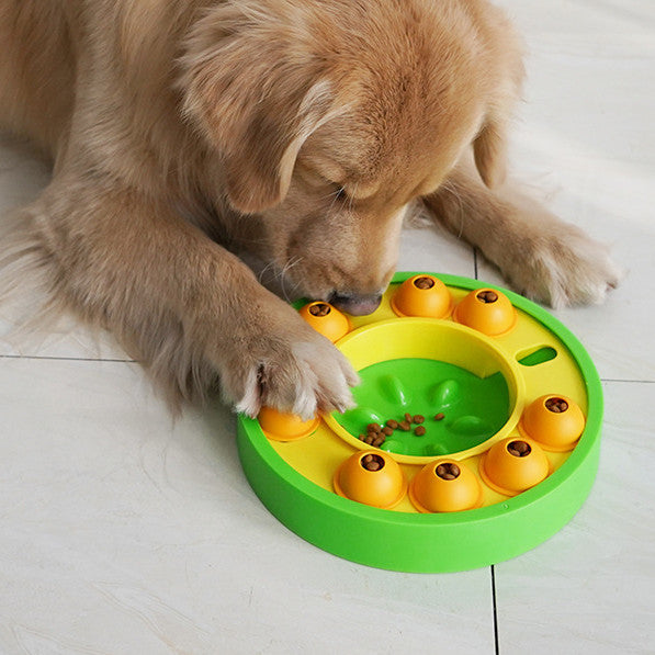 Cane Animali domestici Puzzle Giocattoli Alimentatore lento Aumento interattivo Cucciolo IQ Distributore di cibo Mangiare lentamente Ciotola antiscivolo Gioco di addestramento per cani