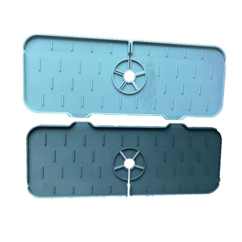 Rubinetto in silicone da cucina Tappetino assorbente Lavello Paraspruzzi Rubinetto in silicone Cattura schizzi Protezione controsoffitto per gadget da cucina bagno