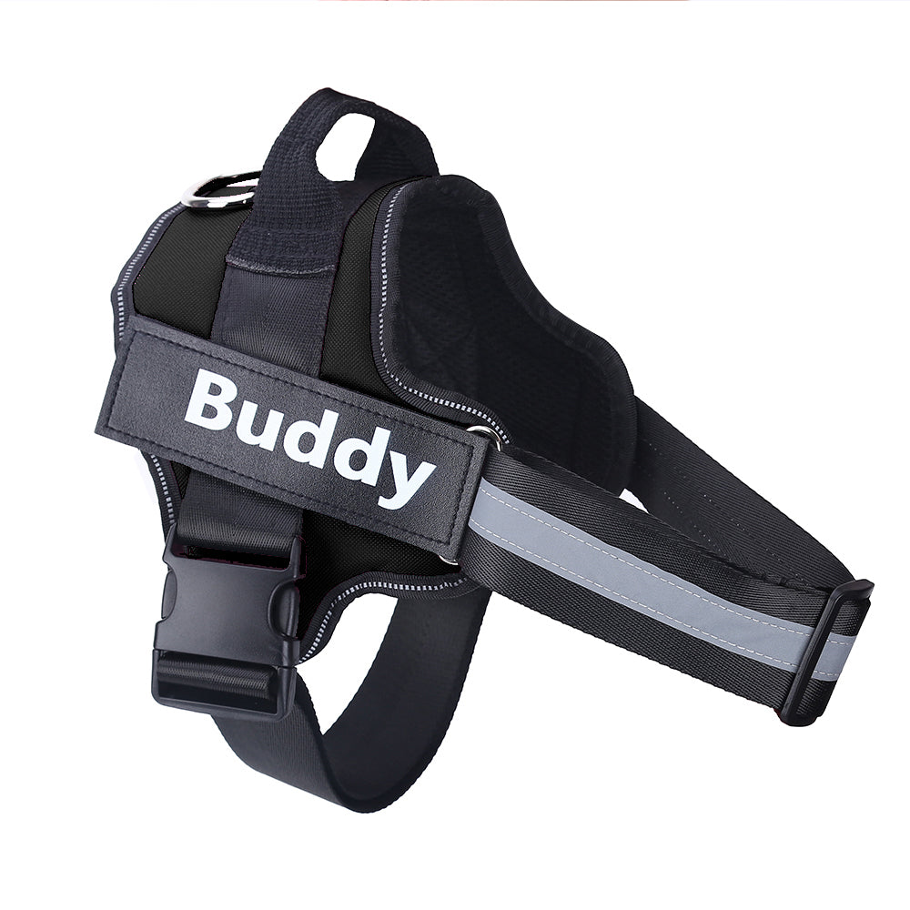 Imbracatura per cani personalizzata NO PULL Gilet per imbracatura per animali domestici regolabile traspirante riflettente per forniture per animali domestici con toppe personalizzate per cani di piccola taglia