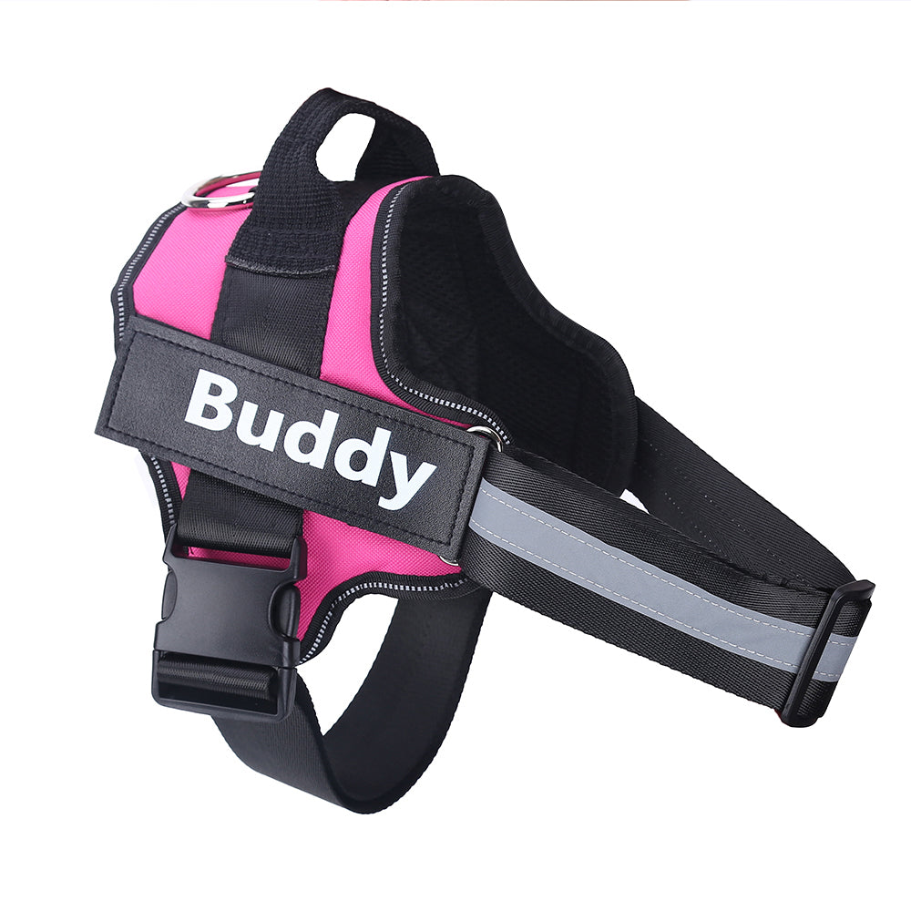 Imbracatura per cani personalizzata NO PULL Gilet per imbracatura per animali domestici regolabile traspirante riflettente per forniture per animali domestici con toppe personalizzate per cani di piccola taglia