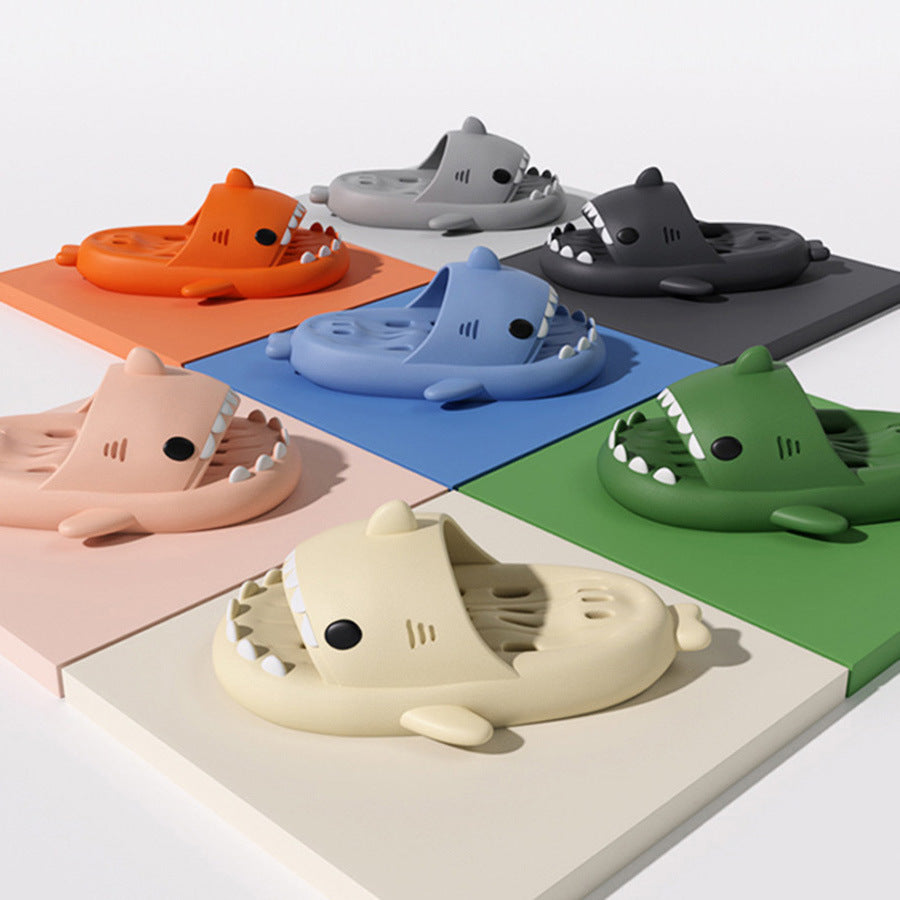 Pantofole shark con fori di scarico scarpe da doccia per donna ad asciugatura rapida eva pool shark scivoli sandali da spiaggia con fori di scarico