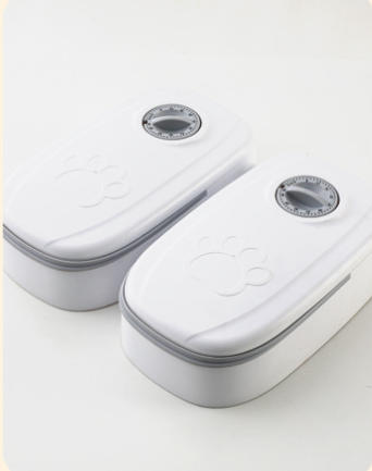 Alimentatore automatico per animali domestici Dispenser di alimenti intelligenti per gatti Cani Timer Ciotola in acciaio inossidabile Auto Cane Gatto Alimentazione per animali domestici Forniture per animali domestici