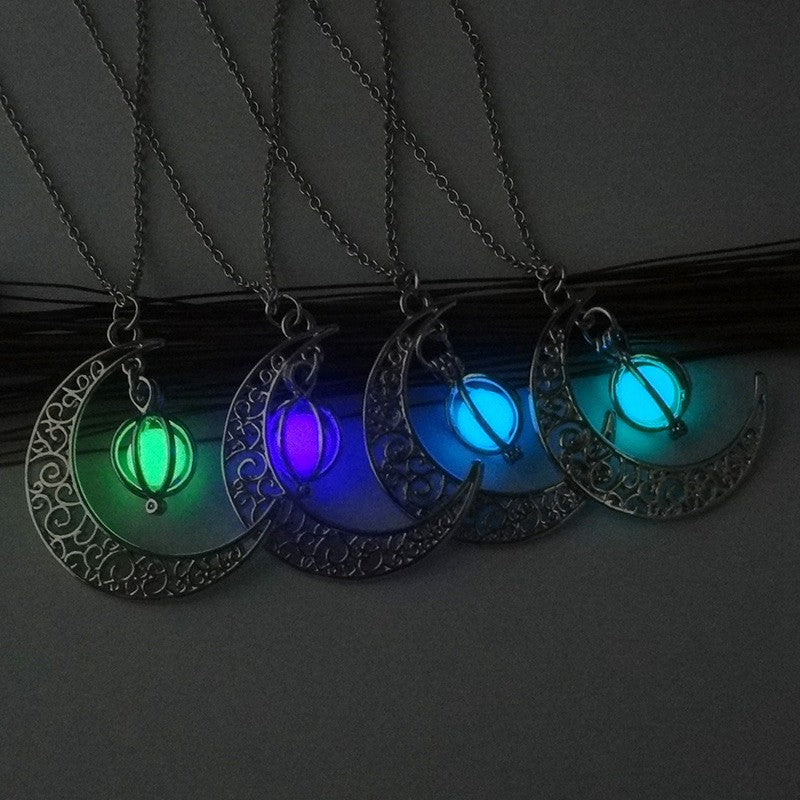 Incandescente pietra luna naturale guarigione collana donne regalo fascino luminoso ciondolo collana gioielli