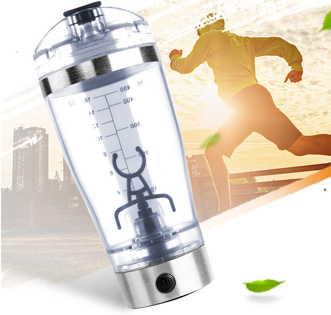 USB Electric Protein Shaker Shake Bottle Milk Coffee Blender Kettle Sports &amp; Fitness Charging Electric Shaker Cup