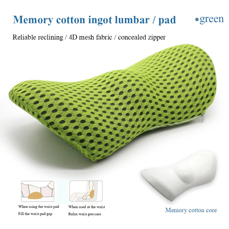 Lumbar Support Pillow for Side Sleepers Pregnancy Relieve Hip Coccyx Sciatica Pain Car Chair Back Waist Cushion Car Seat