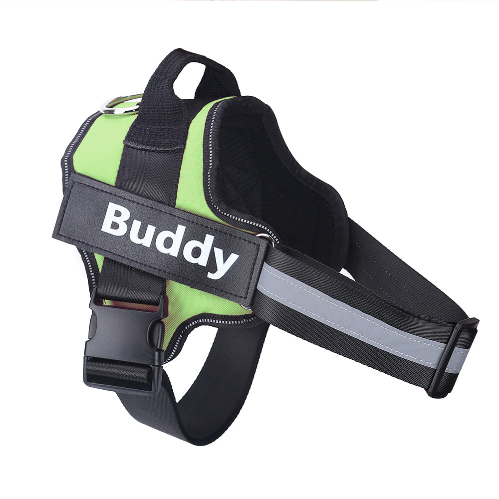 Imbracatura per cani personalizzata NO PULL Gilet per imbracatura per animali domestici regolabile traspirante riflettente per forniture per animali domestici con toppe personalizzate per cani di piccola taglia