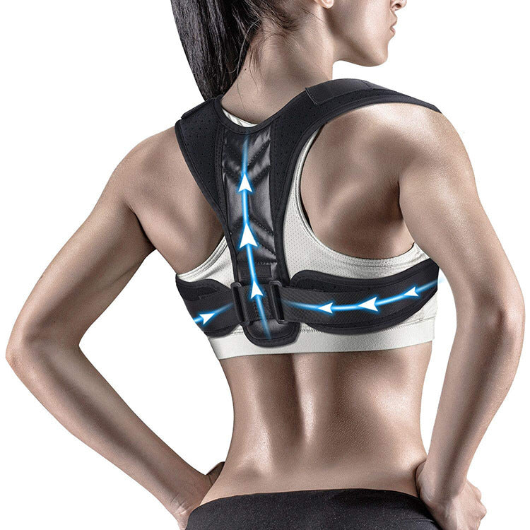 Correttore posturale posteriore Cintura clavicola regolabile Colonna vertebrale Spalla posteriore Lombare Uomo Donna Correzione della postura