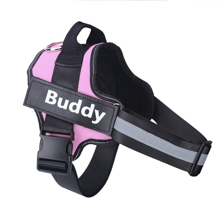 Imbracatura per cani personalizzata NO PULL Gilet per imbracatura per animali domestici regolabile traspirante riflettente per forniture per animali domestici con toppe personalizzate per cani di piccola taglia