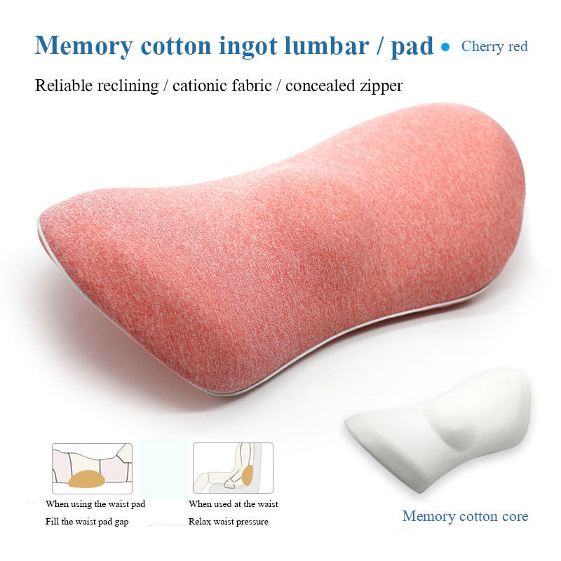 Lumbar Support Pillow for Side Sleepers Pregnancy Relieve Hip Coccyx Sciatica Pain Car Chair Back Waist Cushion Car Seat