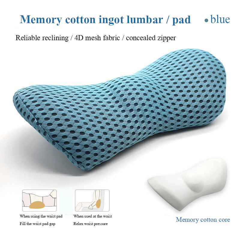 Lumbar Support Pillow for Side Sleepers Pregnancy Relieve Hip Coccyx Sciatica Pain Car Chair Back Waist Cushion Car Seat