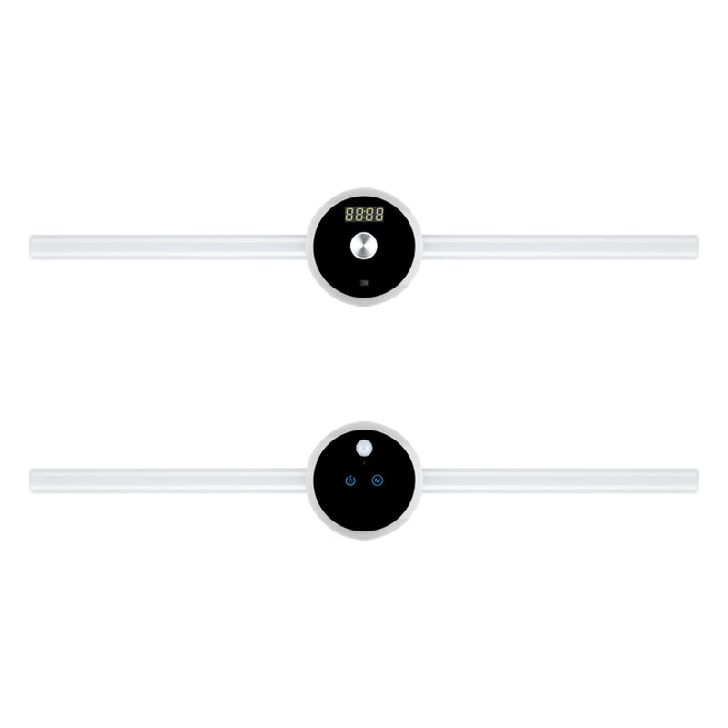 Luce intelligente dell'armadio luce del sensore di temporizzazione dell'orologio luce dell'armadio a LED mobile luce dell'interruttore di spazzata manuale