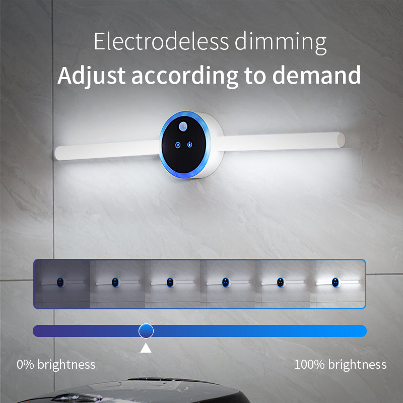 Luce intelligente dell'armadio luce del sensore di temporizzazione dell'orologio luce dell'armadio a LED mobile luce dell'interruttore di spazzata manuale