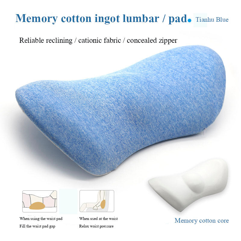 Lumbar Support Pillow for Side Sleepers Pregnancy Relieve Hip Coccyx Sciatica Pain Car Chair Back Waist Cushion Car Seat