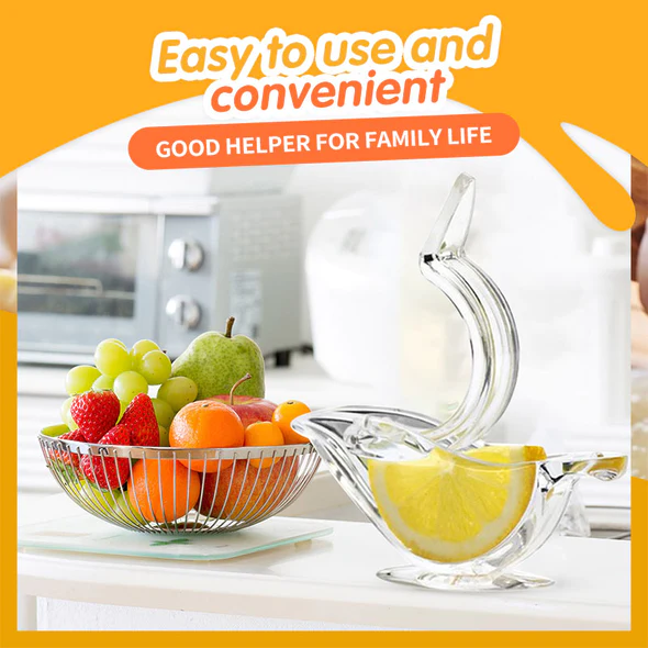 Spremiagrumi Manuale Acrilico Trasparente Elegance A Forma Di Uccello Spremiagrumi Utensili Da Cucina Gadget