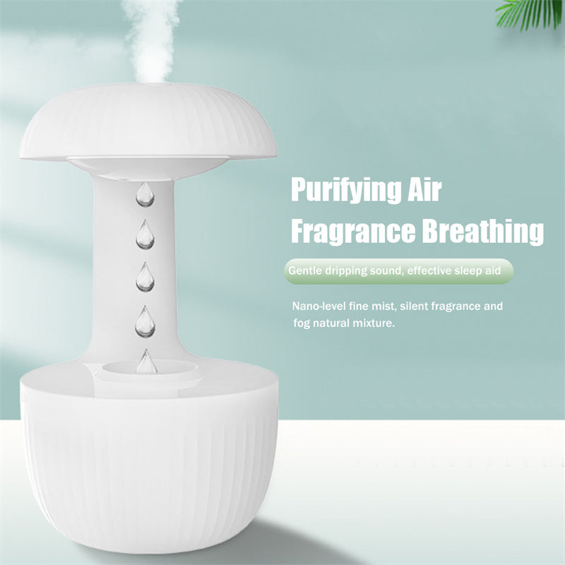 Umidificatore d'aria antigravitazionale Umidificatore controcorrente muto Gocce d'acqua levitanti Nebulizzatore freddo Fogger Alleviare la fatica