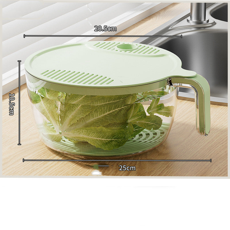 Bacino di drenaggio multifunzionale per cucina domestica Cestino per il lavaggio della frutta del riso Lavaggio del cesto della verdura Gadget da cucina multifunzione