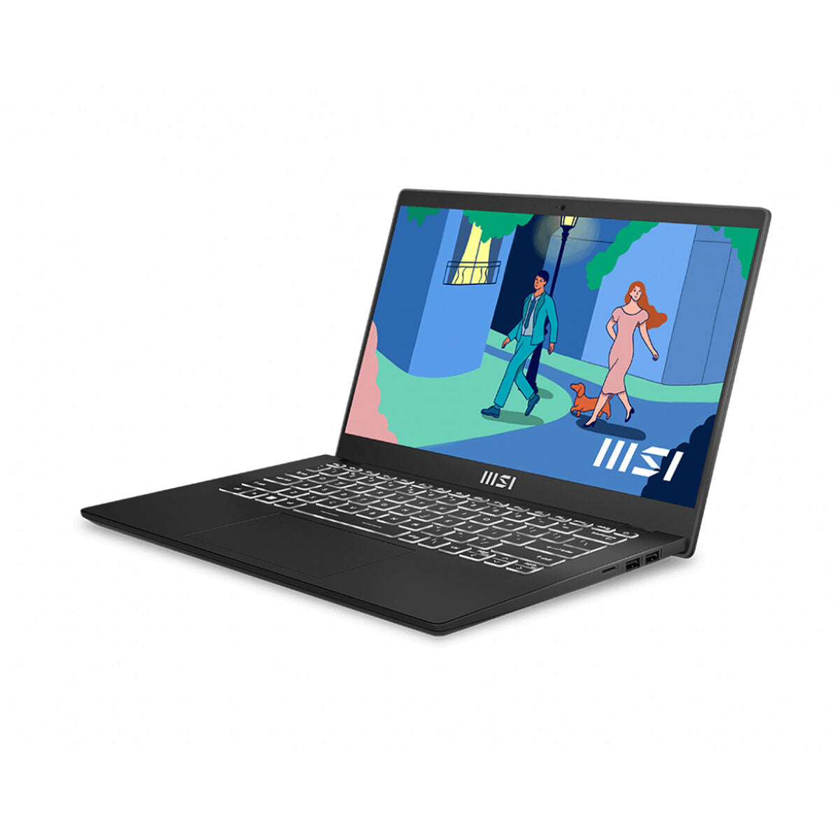 Laptop MSI 14 C12M-017XES Qwerty in Spagnolo 14" Intel Core I7-1255U 16 GB RAM 512 GB SSD