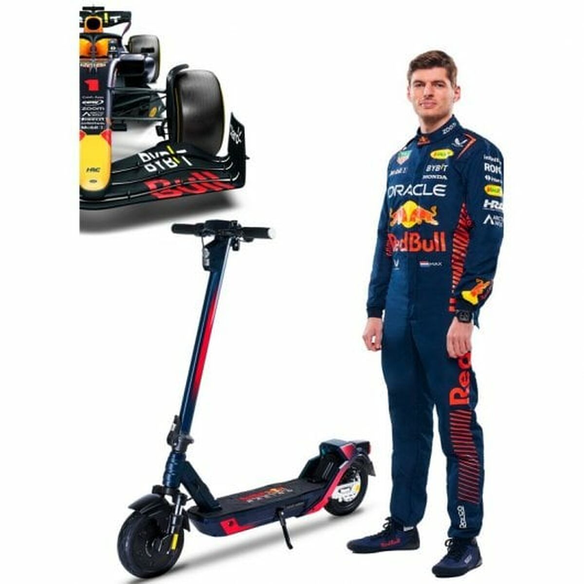 Monopattino Elettrico Red Bull RTENTURBO10-75 Nero Blu Marino