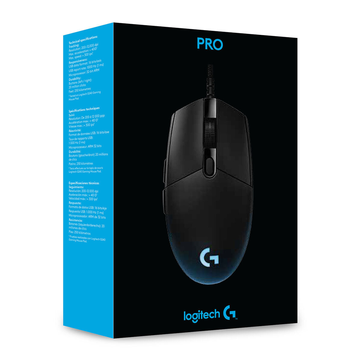 Mouse Gaming Logitech PRO Nero