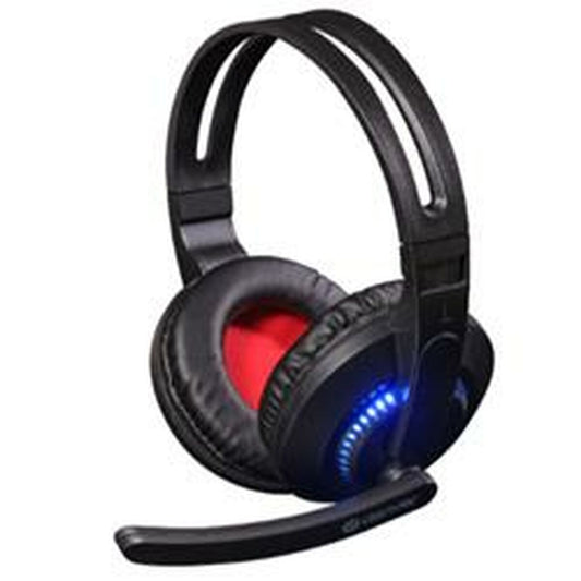 Headphones with Microphone Denver Electronics GHS-101/RE Black