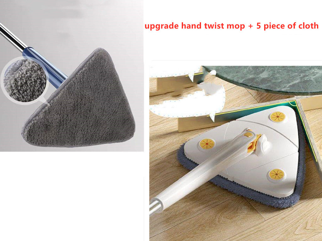Mop Triangolare Estensibile 360 Girevole Regolabile 110 Cm Mop Pulizia Per Vasca Pavimento Piastrelle Mop Pulizia Pareti Mop Pulizia Profonda