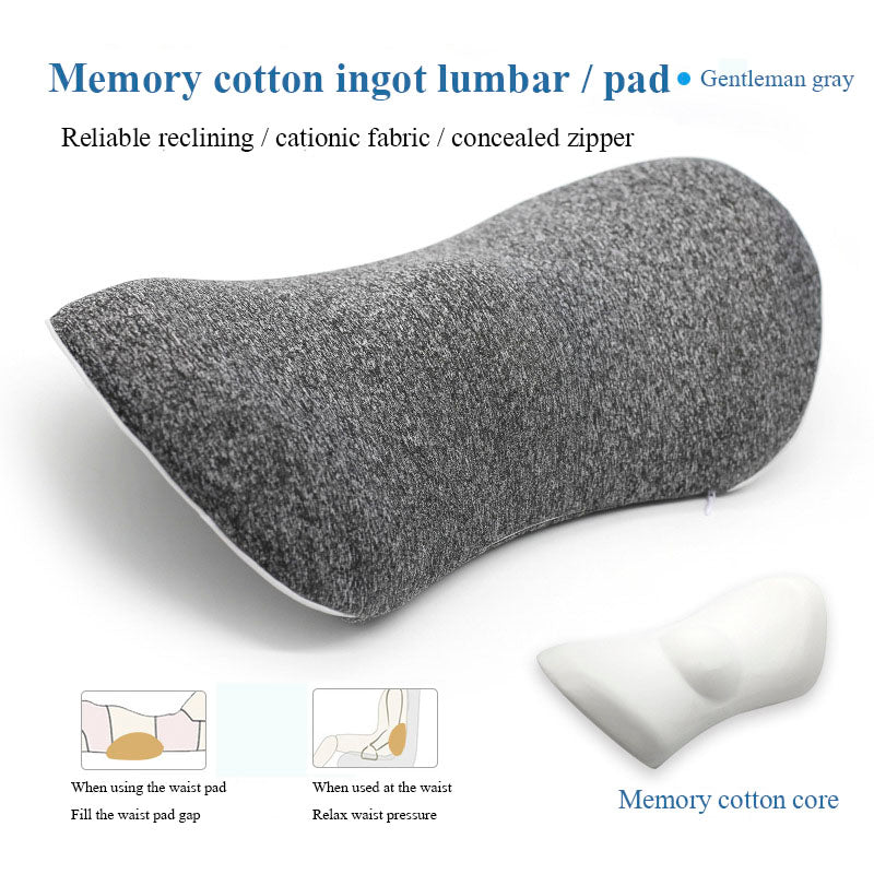 Lumbar Support Pillow for Side Sleepers Pregnancy Relieve Hip Coccyx Sciatica Pain Car Chair Back Waist Cushion Car Seat