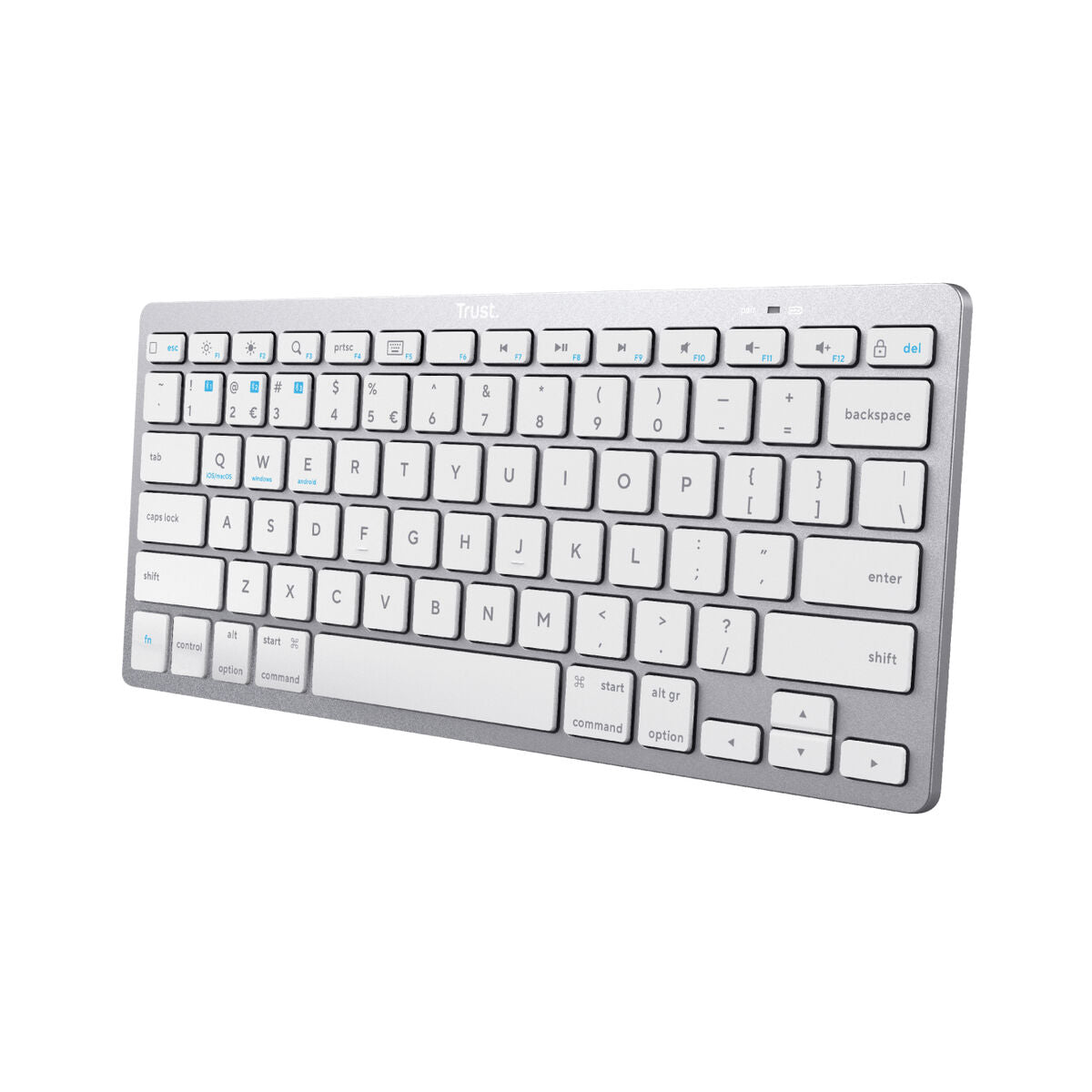 Bluetooth Keyboard Trust 24907 Silver Portuguese