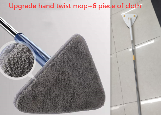 Mop Triangolare Estensibile 360 Girevole Regolabile 110 Cm Mop Pulizia Per Vasca Pavimento Piastrelle Mop Pulizia Pareti Mop Pulizia Profonda