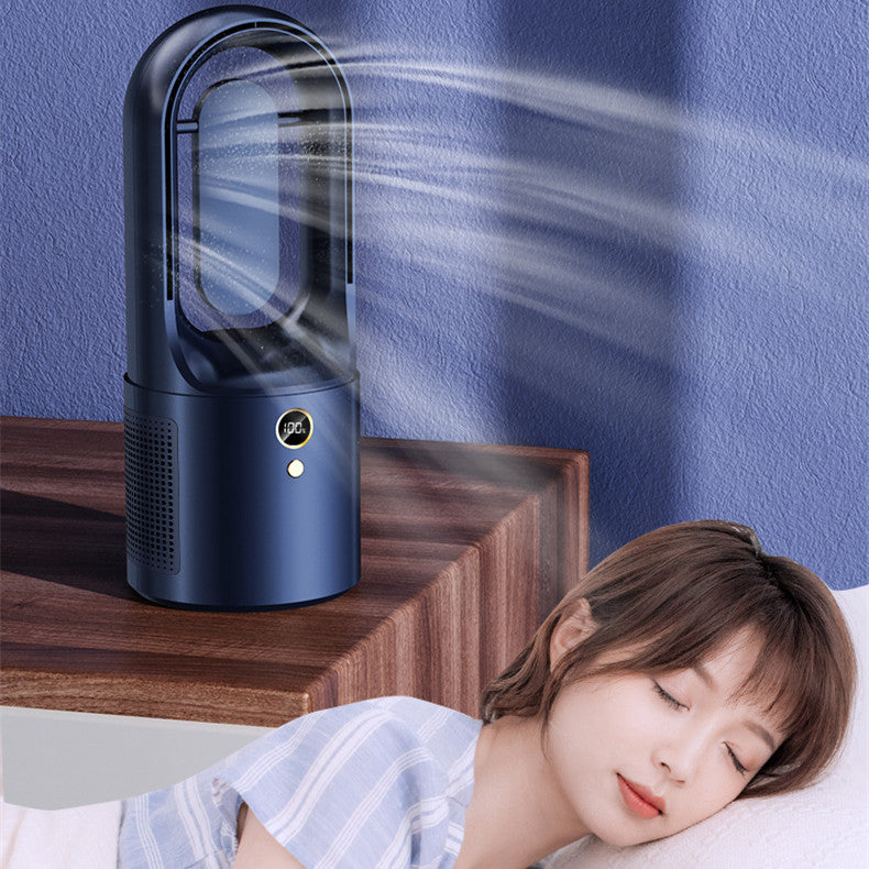 Leafless Fan and Night Light USB Charging