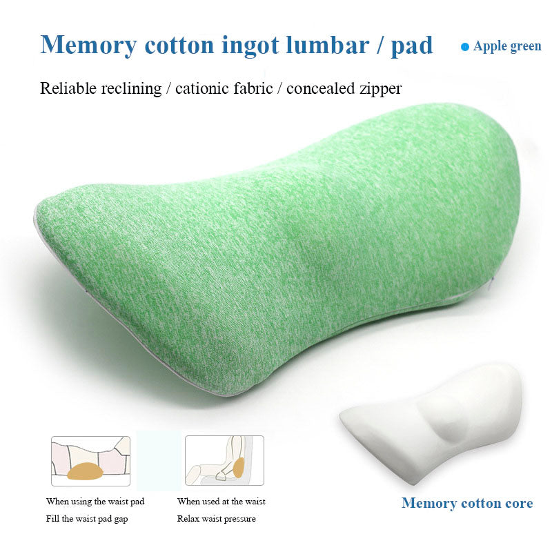 Lumbar Support Pillow for Side Sleepers Pregnancy Relieve Hip Coccyx Sciatica Pain Car Chair Back Waist Cushion Car Seat