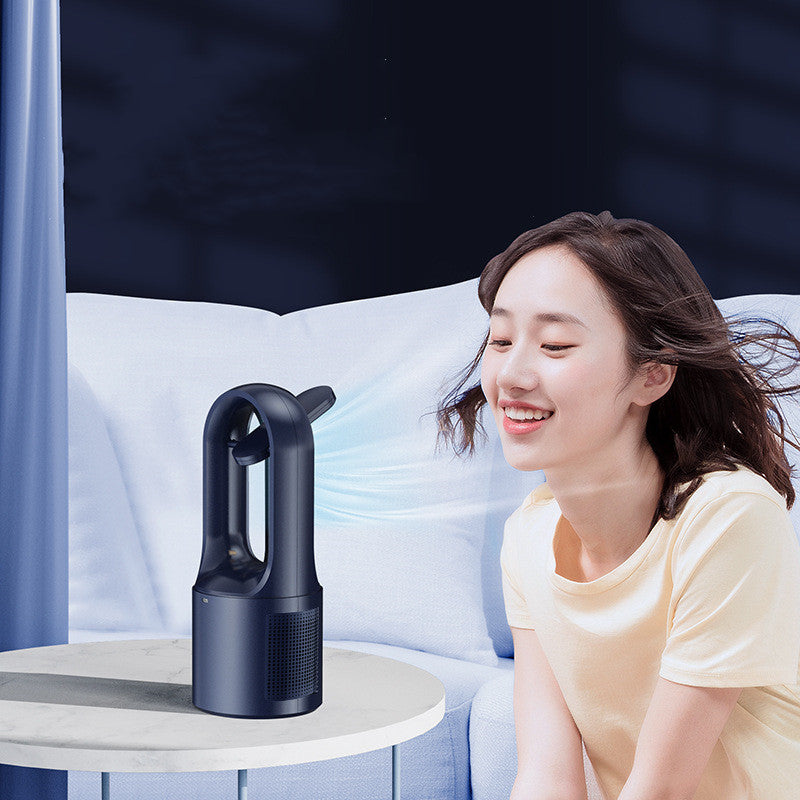 Leafless Fan and Night Light USB Charging