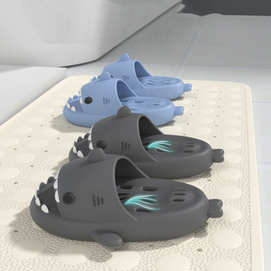 Pantofole shark con fori di scarico scarpe da doccia per donna ad asciugatura rapida eva pool shark scivoli sandali da spiaggia con fori di scarico