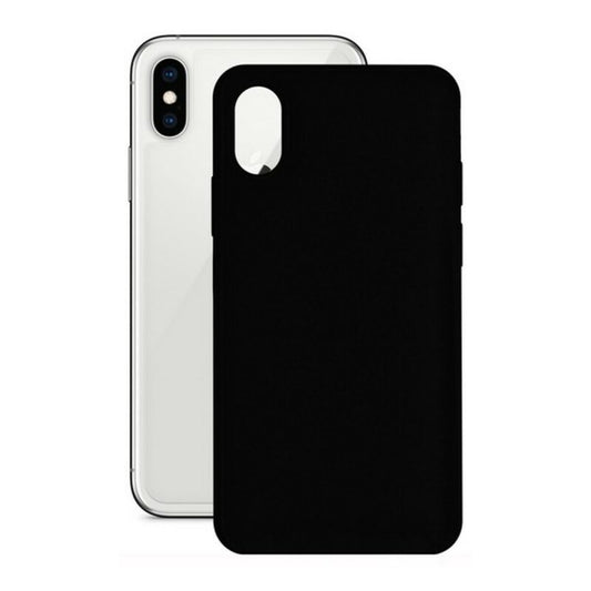 Custodia per Cellulare iPhone X/XS KSIX BIG-S1904218 Nero Silicone iPhone X, XS