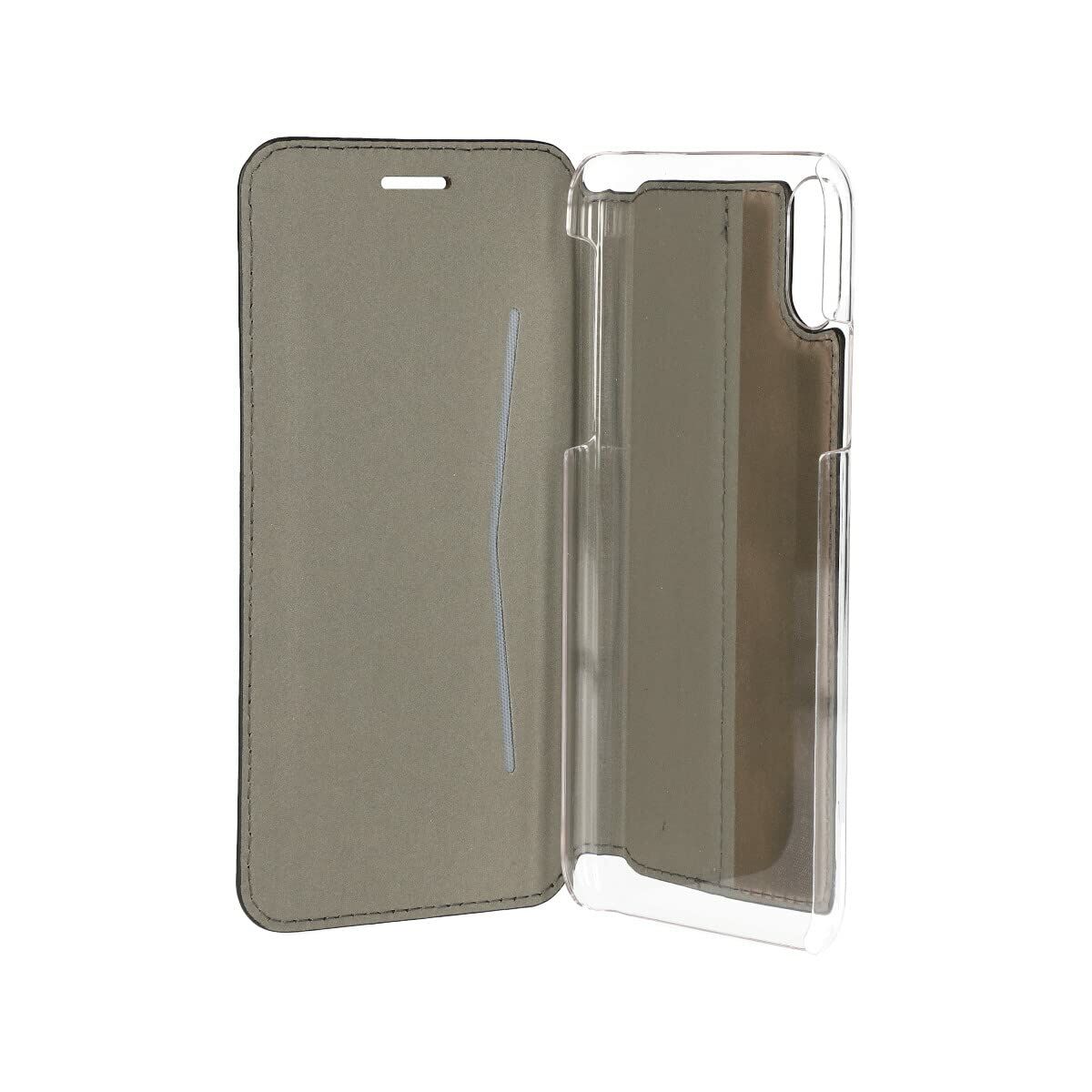 Custodia con Copertura per Cellulare Iphone X Contact Slim Nero Tessile Policarbonato