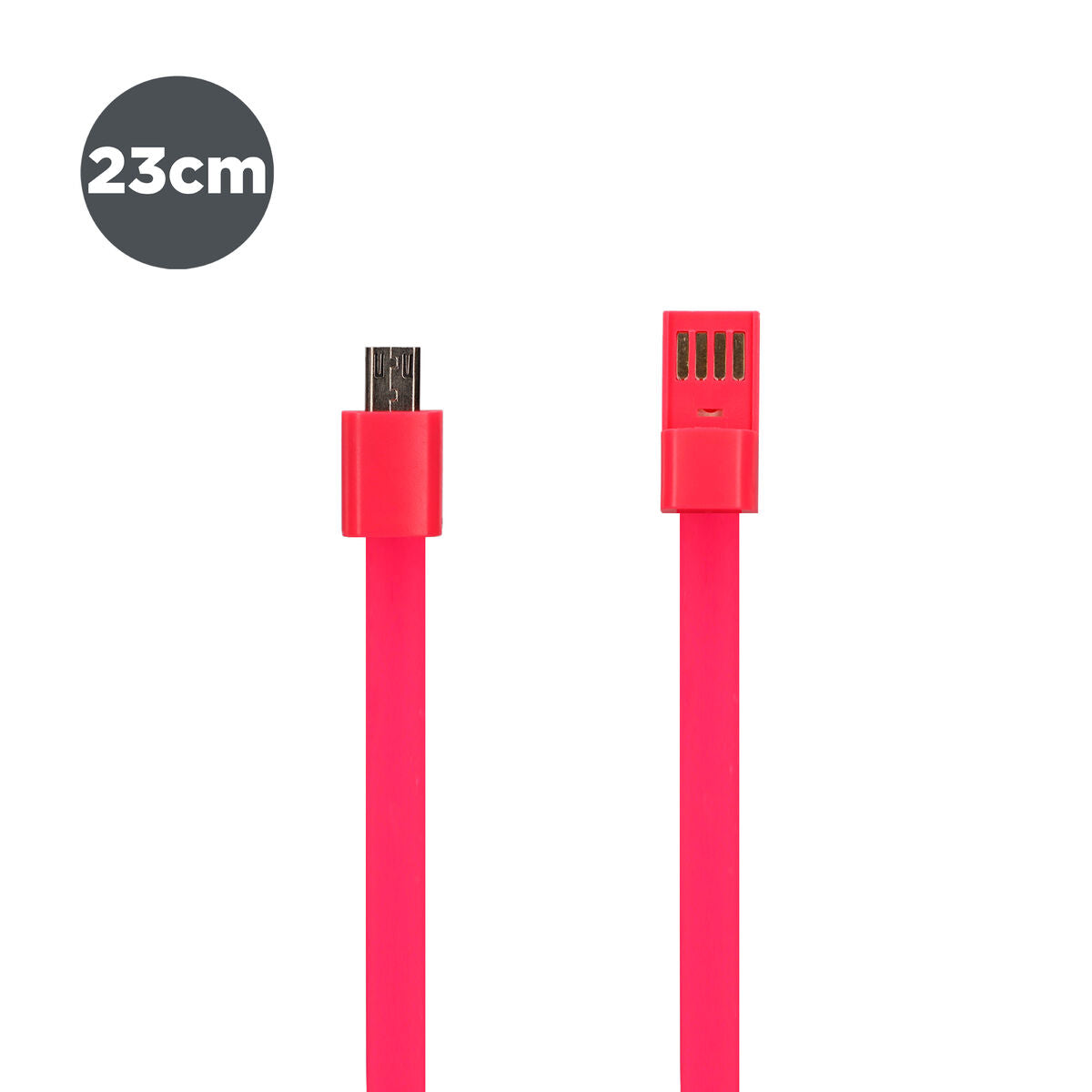 Braccialetto con Cavo Micro USB Contact 23 cm Rosa