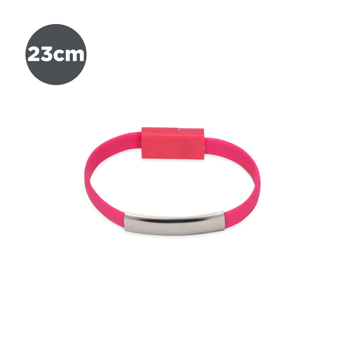 Braccialetto con Cavo Micro USB Contact 23 cm Rosa
