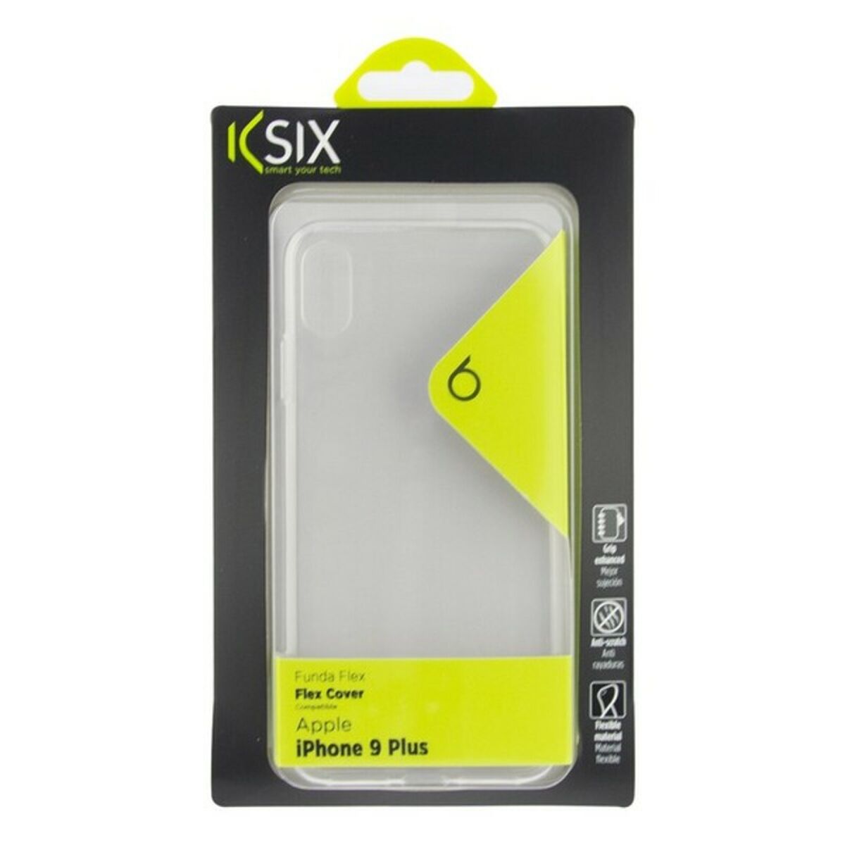 Custodia per Cellulare Iphone Xs Max KSIX Flex Trasparente