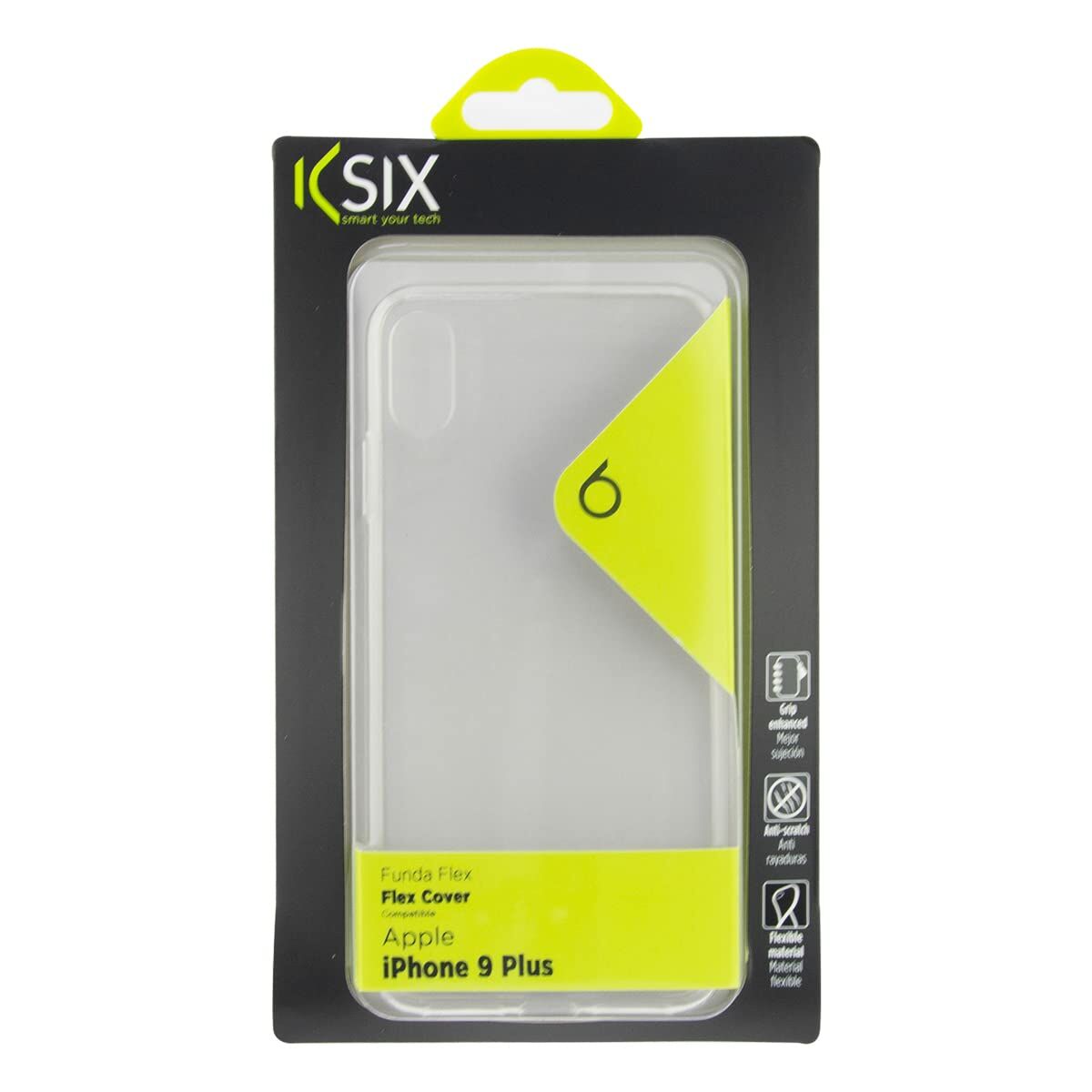 Custodia per Cellulare Iphone Xs Max KSIX Flex Trasparente