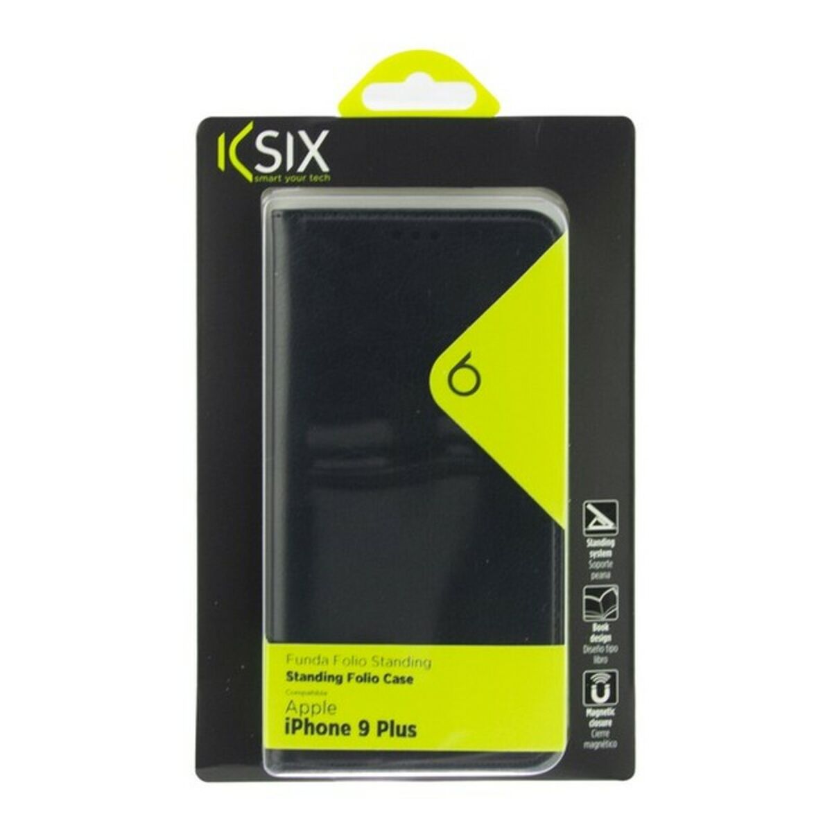 Custodia Folio per Cellulare Iphone XS Max KSIX Nero