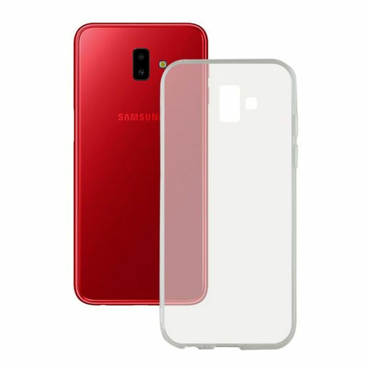 Custodia per Cellulare Samsung Galaxy J6+ 2018 Flex TPU Trasparente