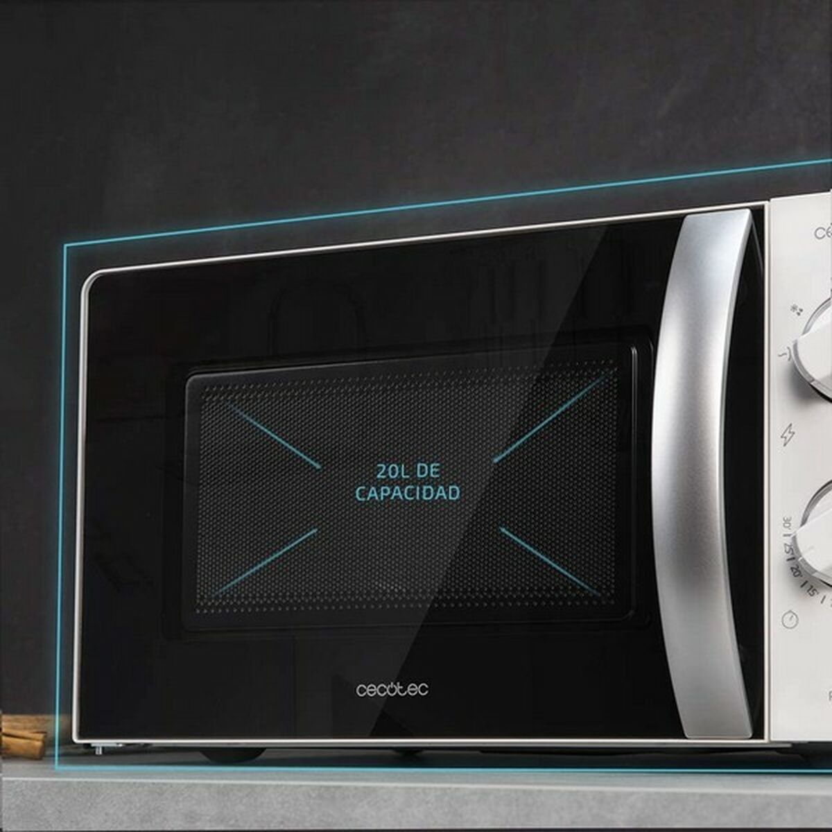 Microonde con Grill Cecotec 20 L 700W Bianco Multicolore 20 L