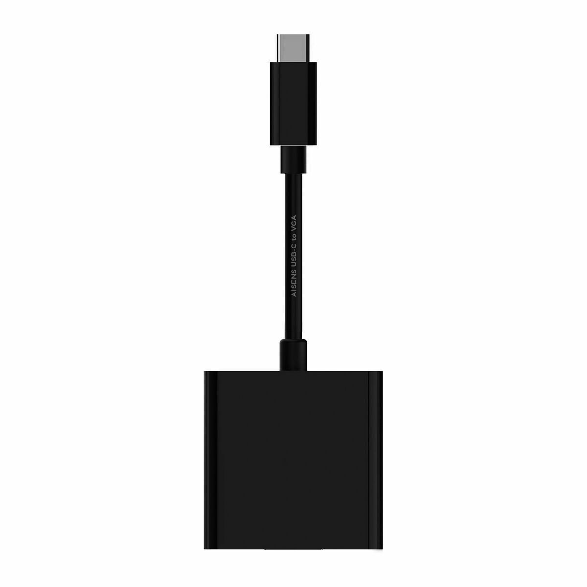 Adattatore USB-C Aisens Conversor USB-C a VGA, USB-C/M - HDB15/H, Negro, 15cm VGA